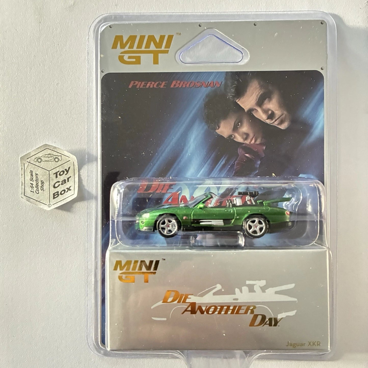 Mini GT - Jaguar XJR (Green - James Bond 1:64 - Die Another Day - English) Tg