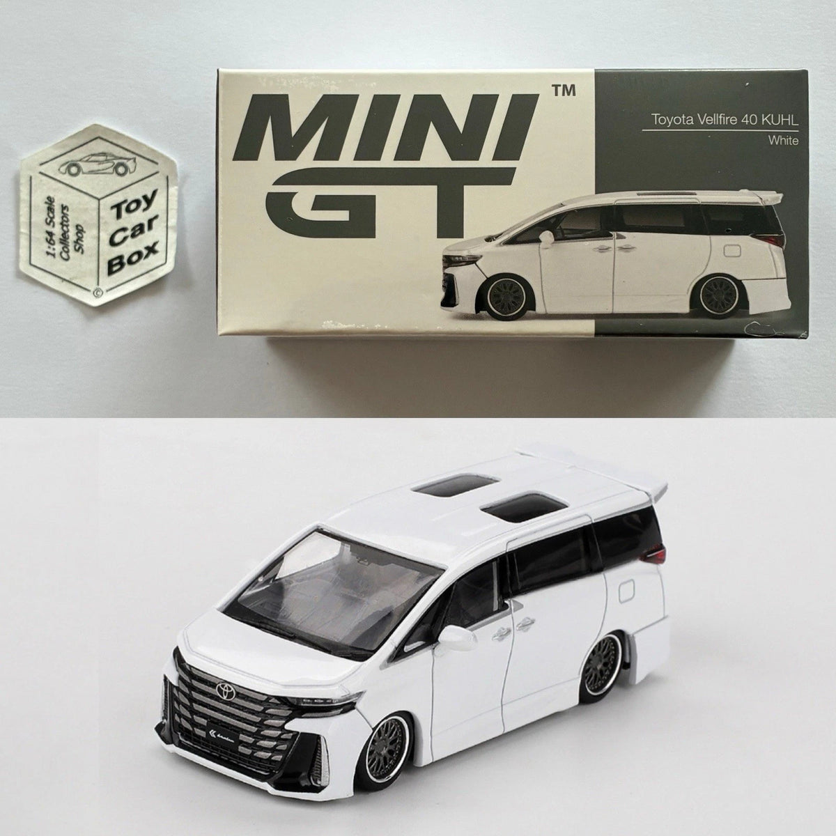 MINI GT #1180 - Toyota Vellfire 40 KUHL (White - 1:64 Scale - Boxed) N50g