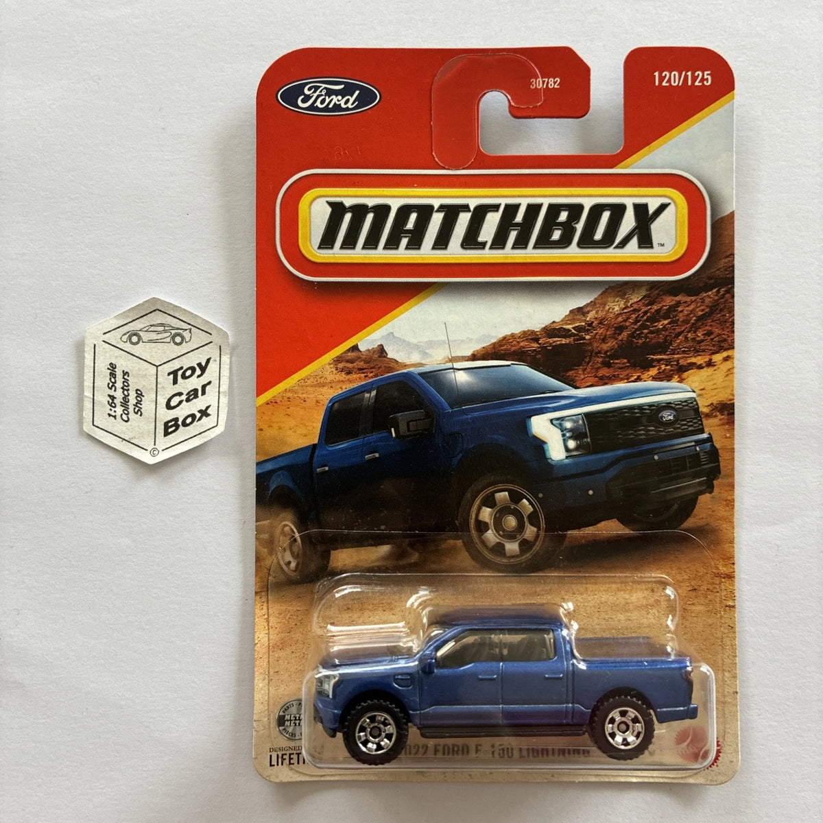 2026 MATCHBOX #120 - 2022 Ford F-150 Lightning (Blue - Long Card - Unopened) C00