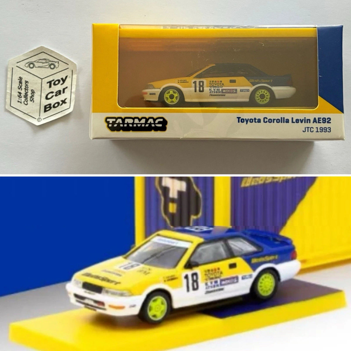 TARMAC - Toyota Corolla Levin AE92 (JTC 1993 - 1/64 - T64-036-93JTC18) R36g