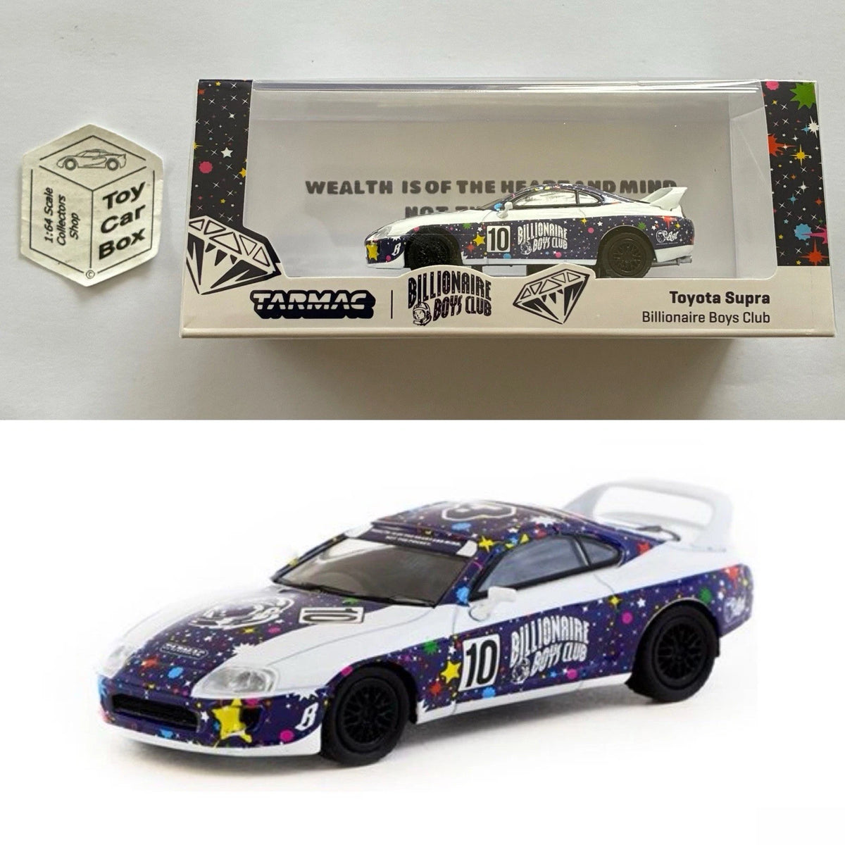 TARMAC - Toyota Supra (Billionaire Boys Club - 1/64 Scale - T64-011-BBC) R36g