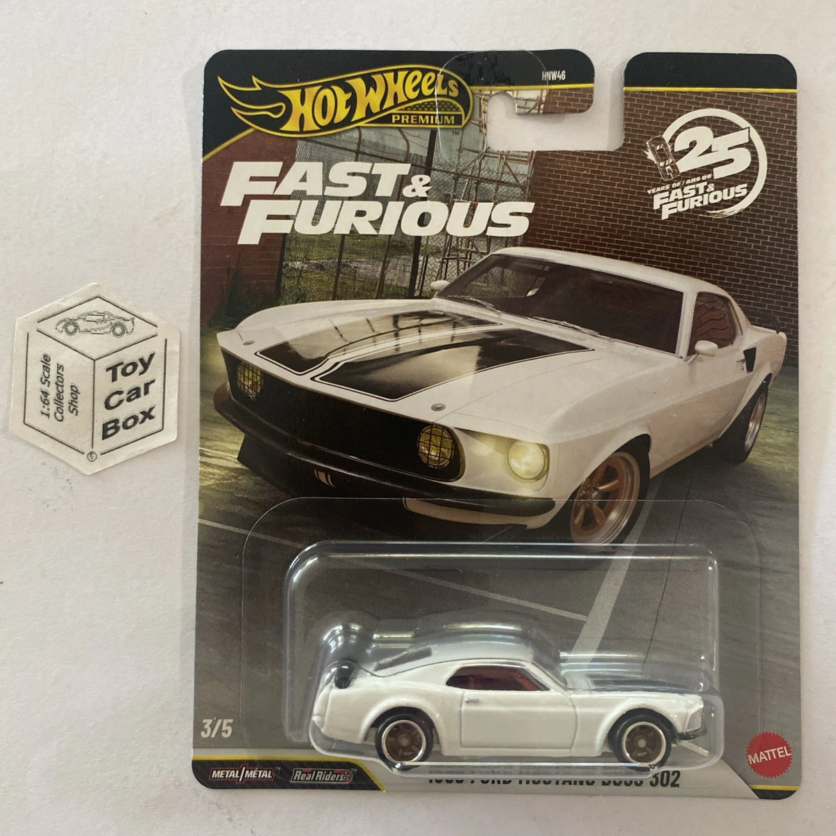 2026 HOT WHEELS Fast & Furious - 1969 Ford Mustang Boss 302 (White #3) G20