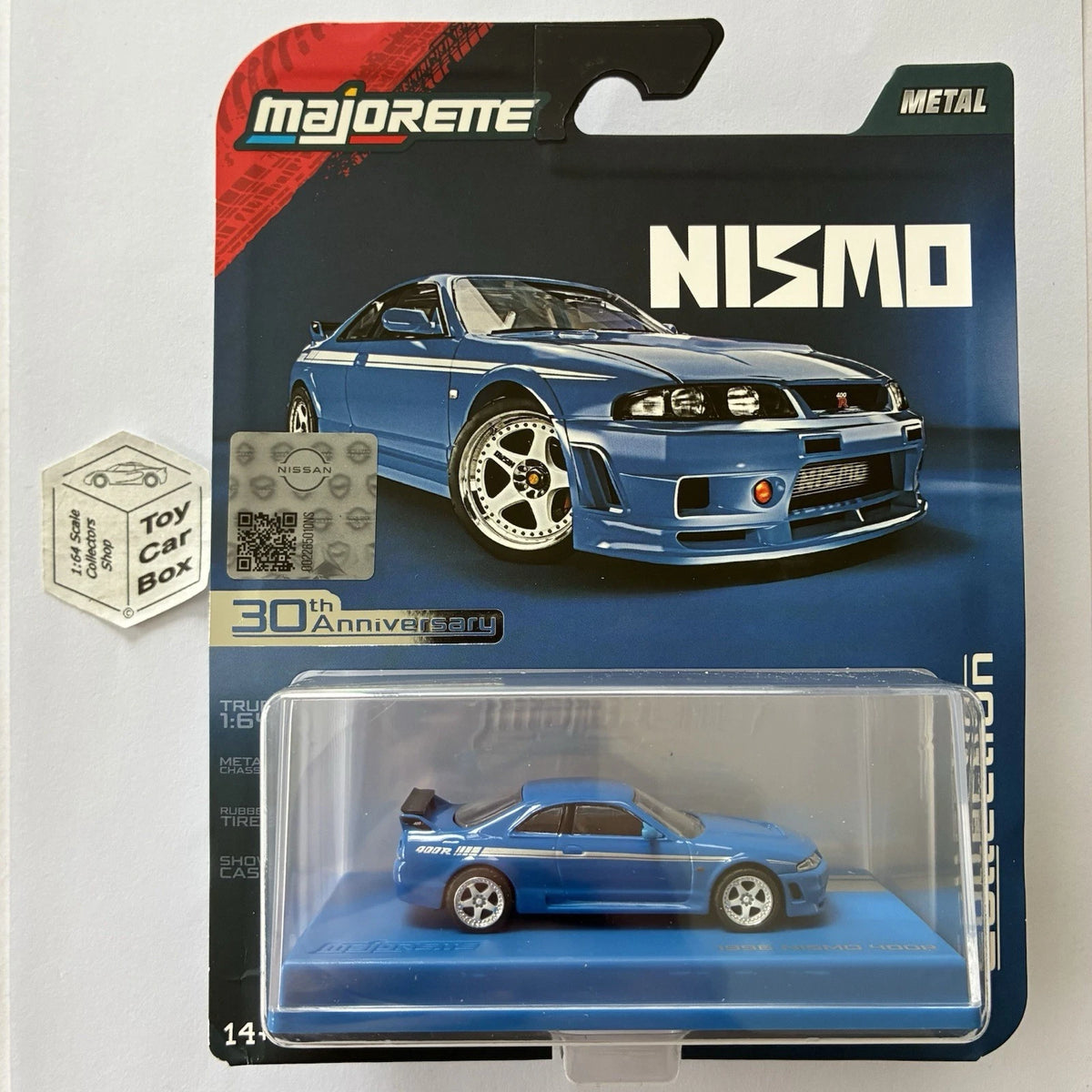 MAJORETTE - 1996 Nissan Skyline Nismo 400R (Collection - True 1:64 - Blue) J38