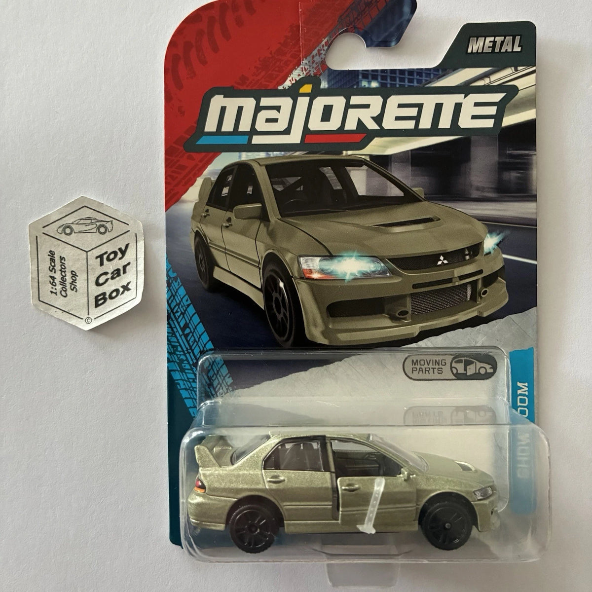 MAJORETTE Mitsubishi Lancer Evolution 9 (Jade - Showroom - Opening Doors) E38