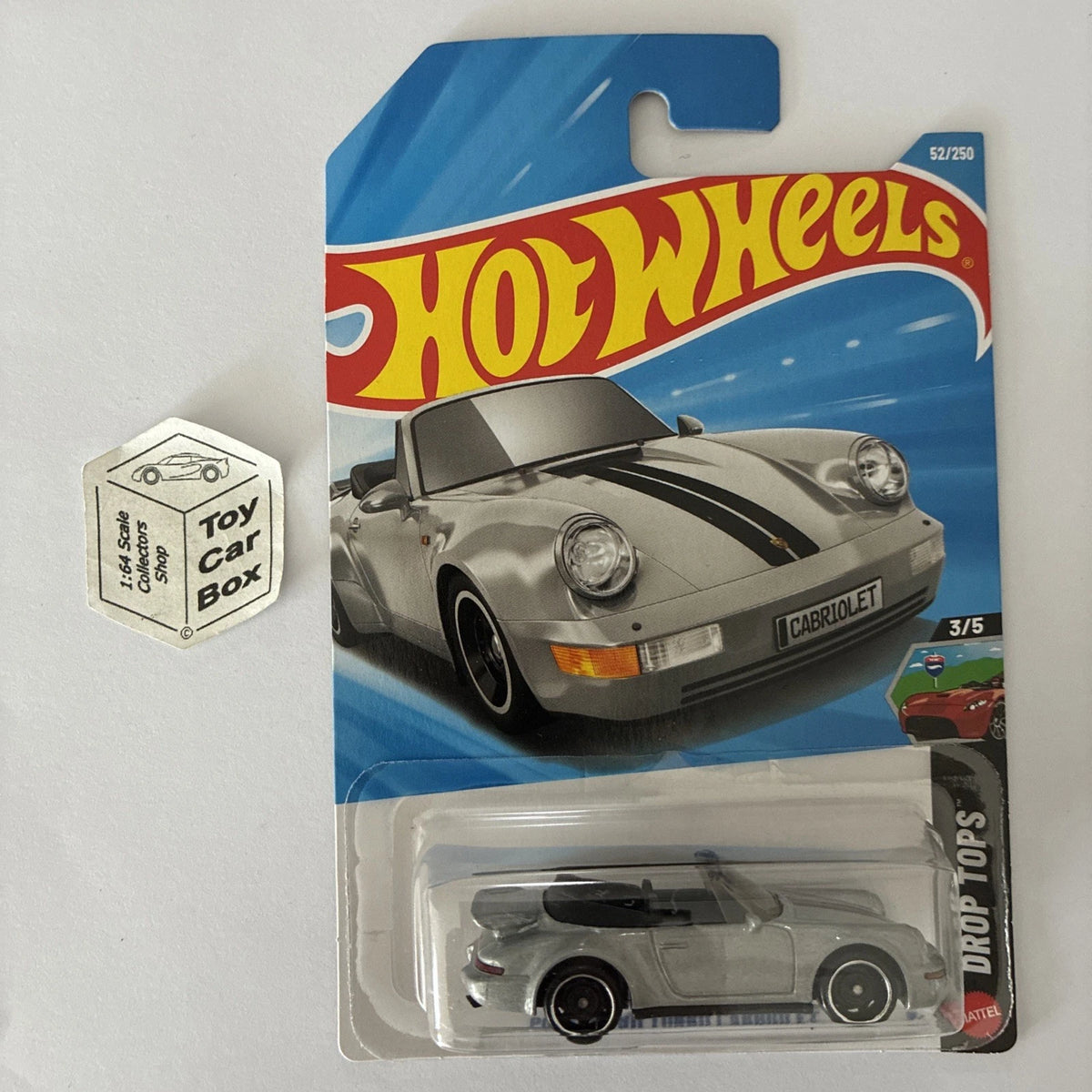 2026 HOT WHEELS #52 - Porsche 911 Cabriolet (Silver #3 Drop Tops -Long Card) A80