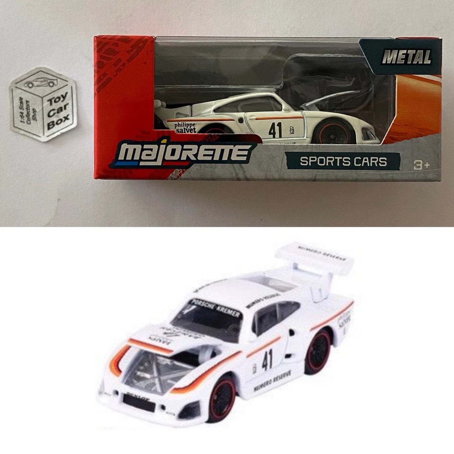 MAJORETTE - Porsche 935 K3 (Numero Reserve 41 - Sports Cars Box) 1/64* - E38