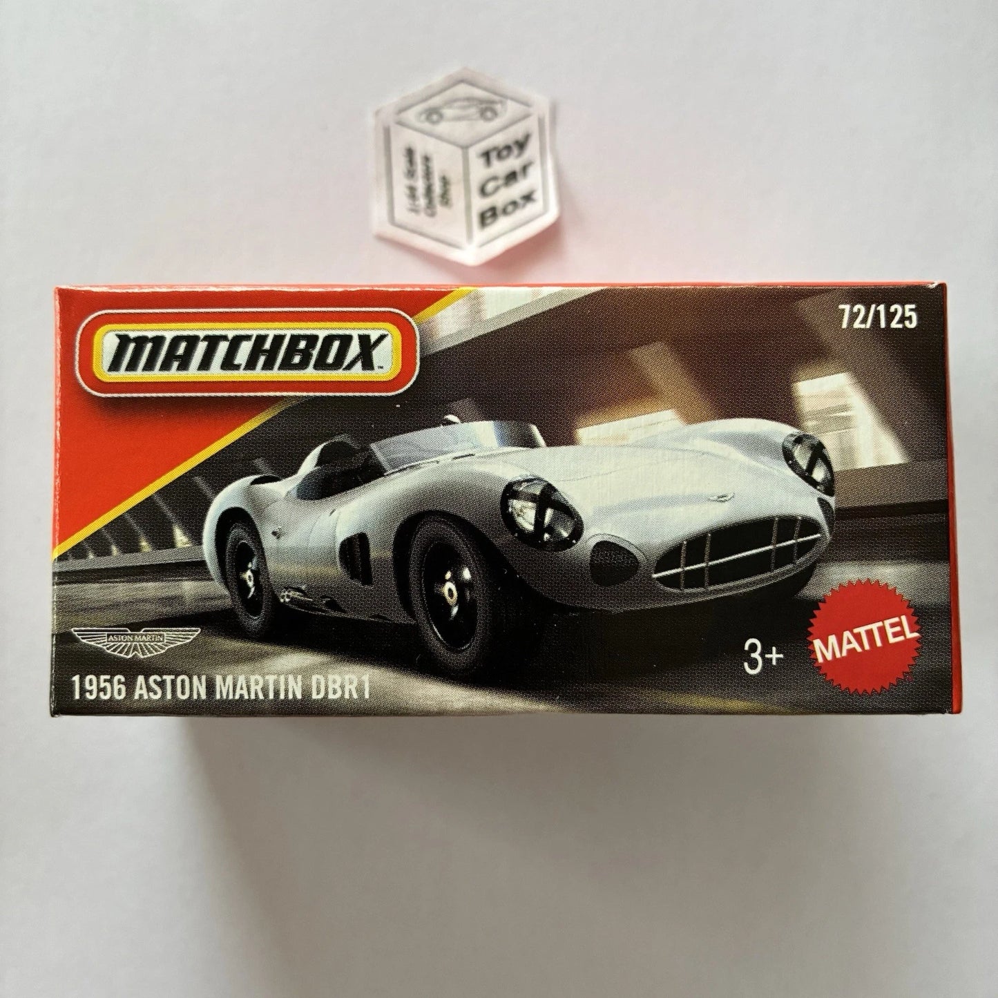 2026 MATCHBOX #72 - 1956 Aston Martin DBR1 (Silver - Power Grab - Unopened) B80