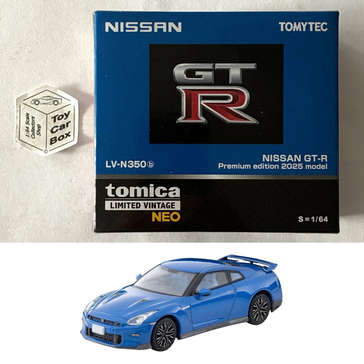 TOMICA Limited Vintage Neo - ‘25 Nissan GT-R Premium Ed. (Blue #LV-N350b) CC33