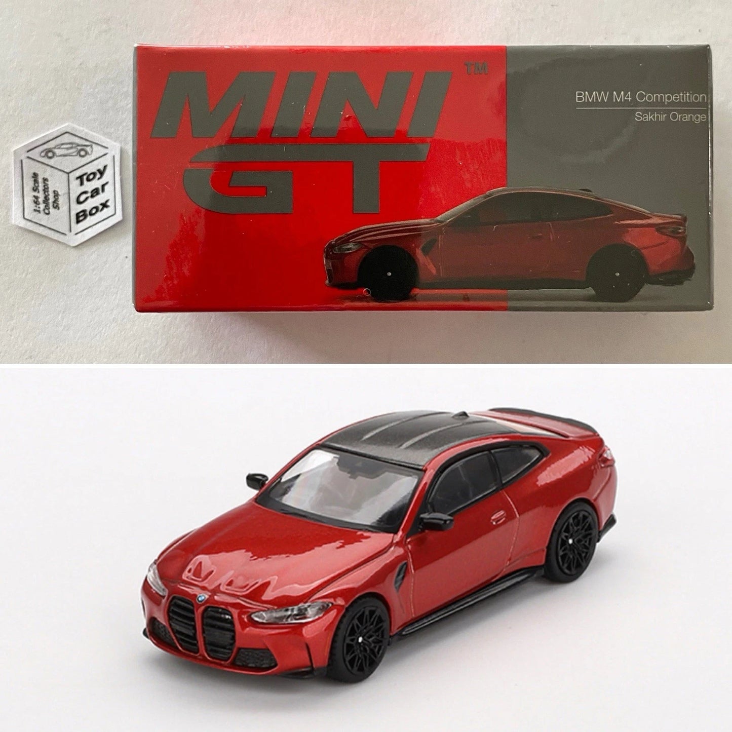 Mini GT #811 - BMW M4 Competition (Sakhir Orange - 1/64 Scale - Sealed Box) N38g