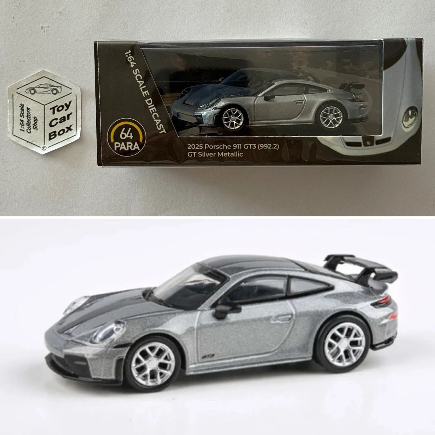 PARA64 - 2025 Porsche 911 GT3 992.2 (GT Silver Metallic - 1/64 Scale) T00