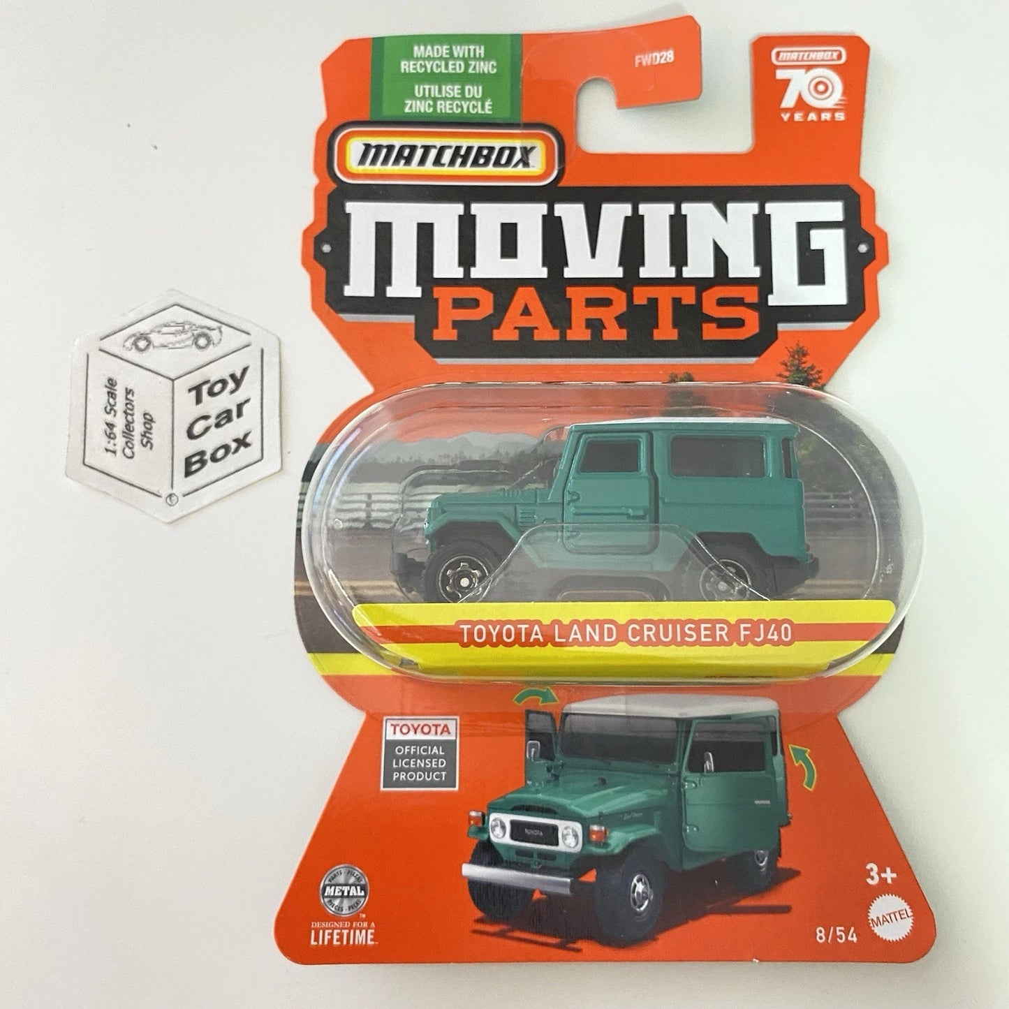 2023 MATCHBOX Moving Parts #8 - Toyota Land Cruiser FJ40 (Green) D50