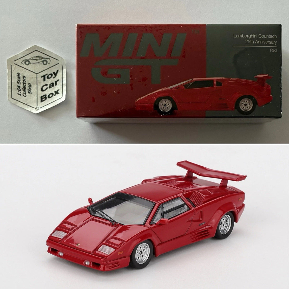 MINI GT #1192 - Lamborghini Countach 25th Anniversary (Red - 1/64 Scale) N50g