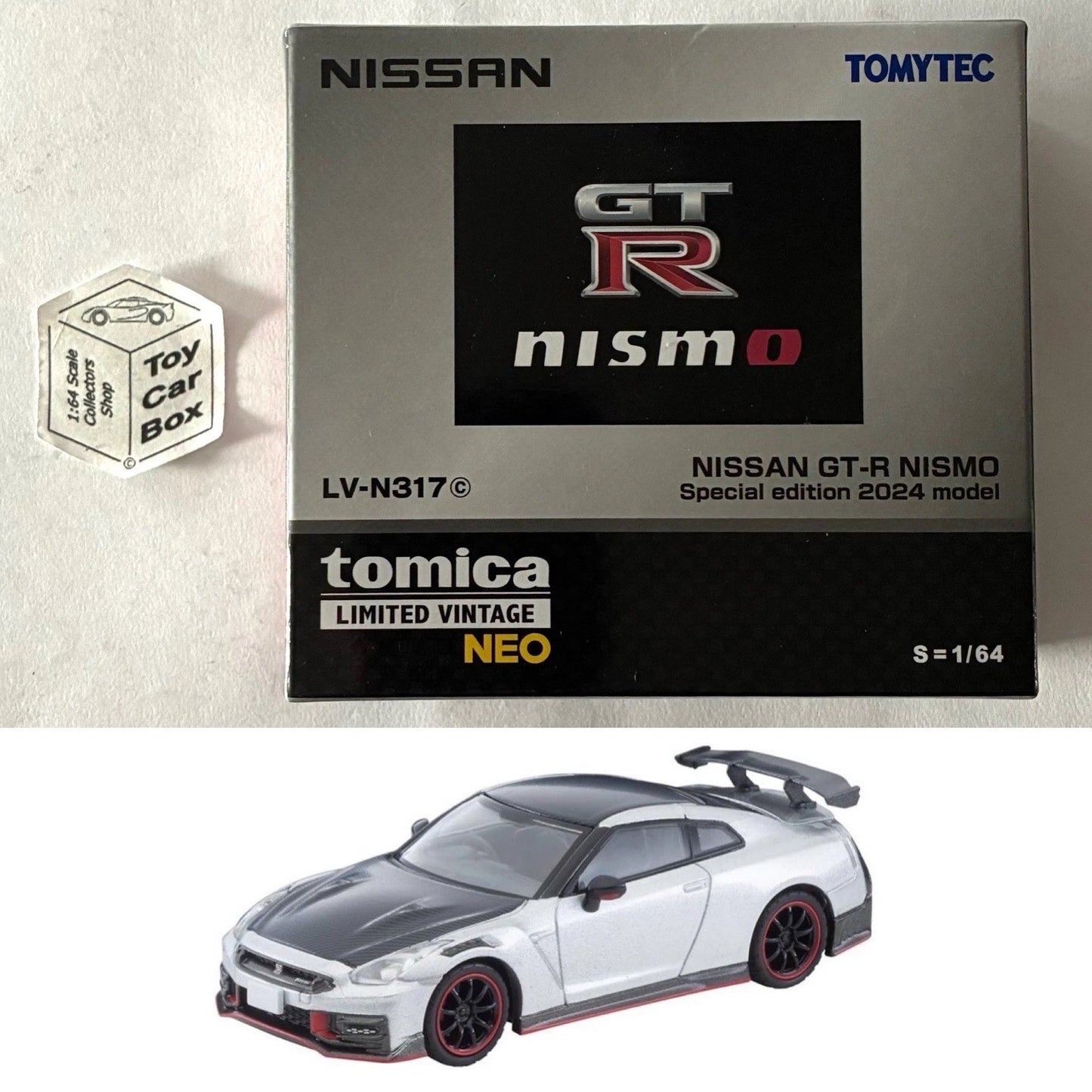 TOMICA Limited Vintage Neo - ‘24 Nissan GT-R Nismo (Silver #LV-N317c) CA33