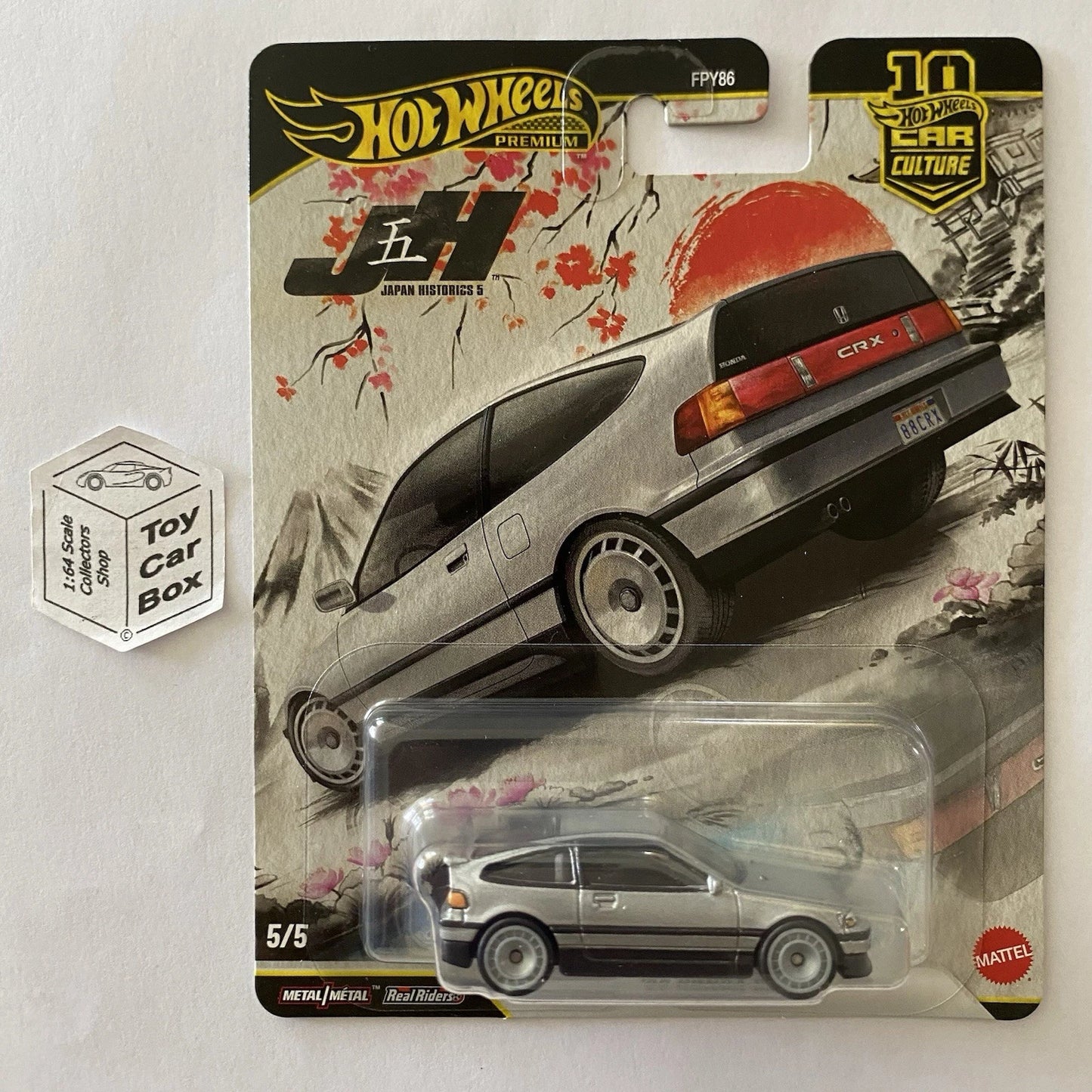 2026 HOT WHEELS Car Culture - ‘88 Honda CRX (Silver #5 Japan Historics 5) F48