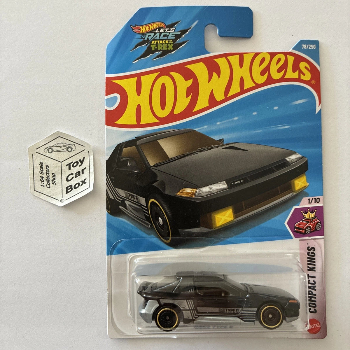 2026 HOT WHEELS #78 - Hako Type D (Black #1 Compact Kings - Long Card) A44