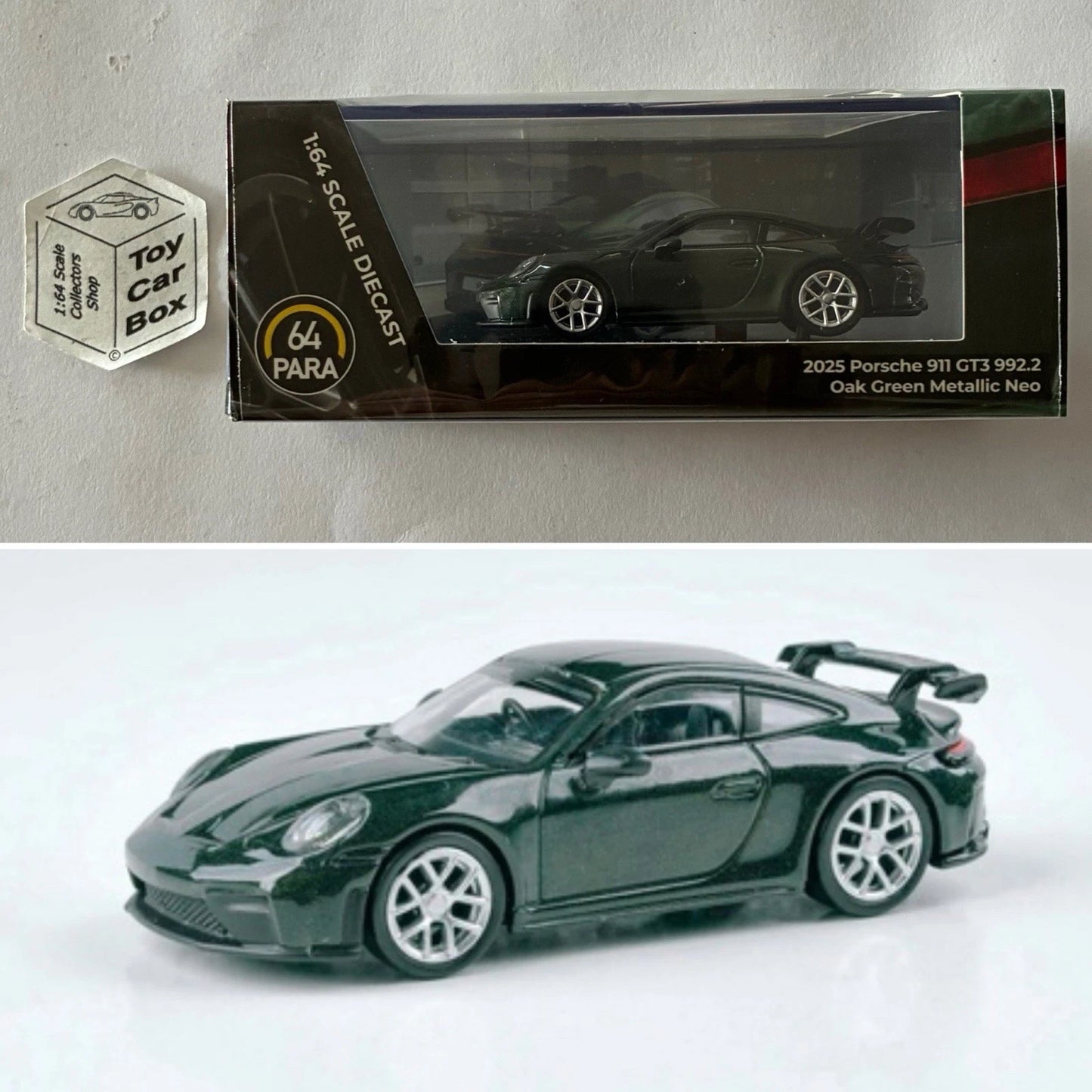 PARA64 - 2025 Porsche 911 GT3 992.2 (Oak Green Metallic Neo - 1/64 Scale) T00