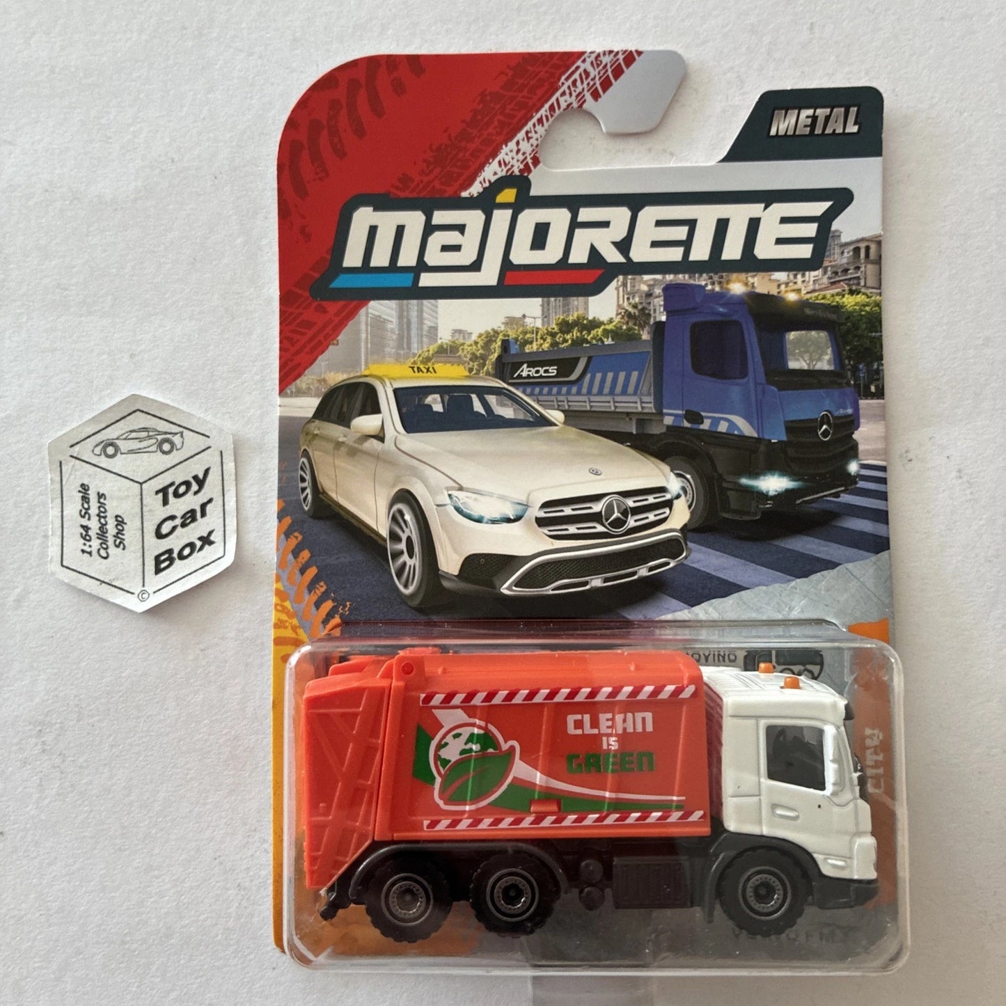 MAJORETTE Volvo FMX Garbage Truck (City Cars 1/64* - White/Orange) E64