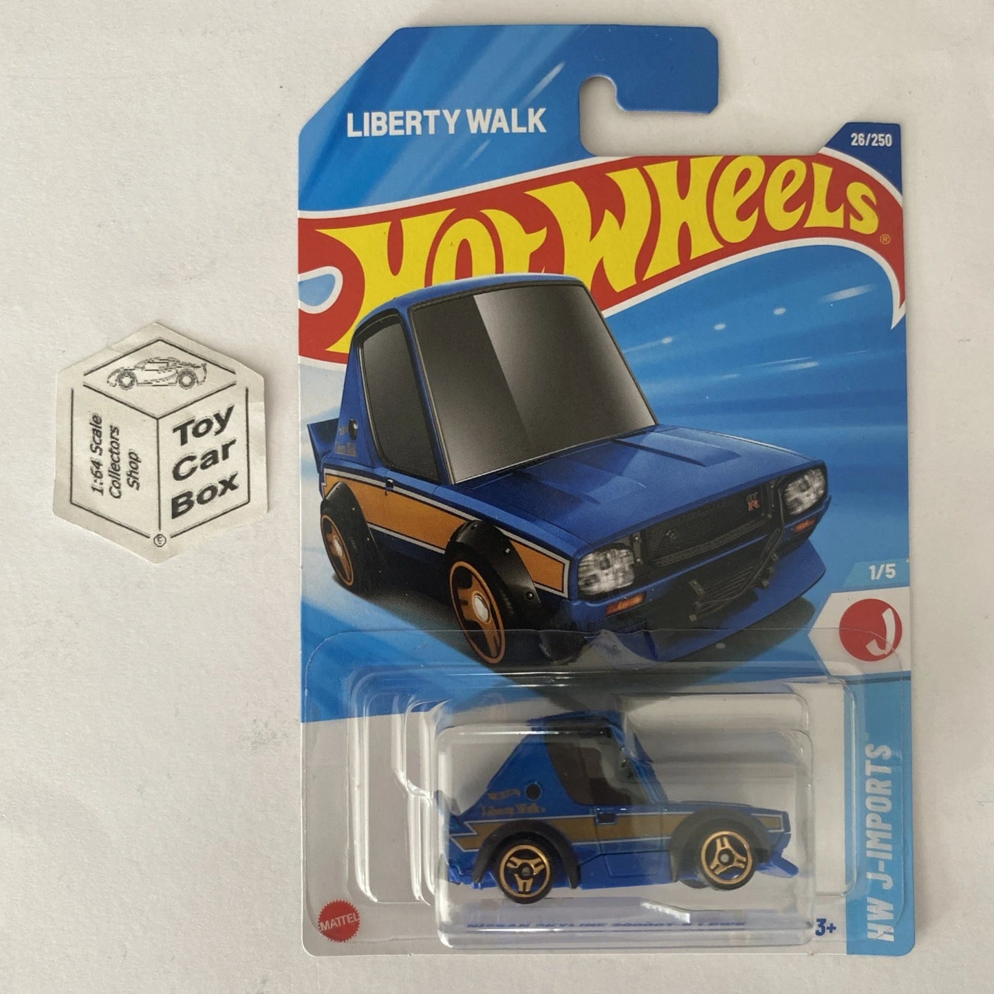 2025 HOT WHEELS #26 - Nissan Skyline 2000GT-R LBWK (Blue - Long Card) B00