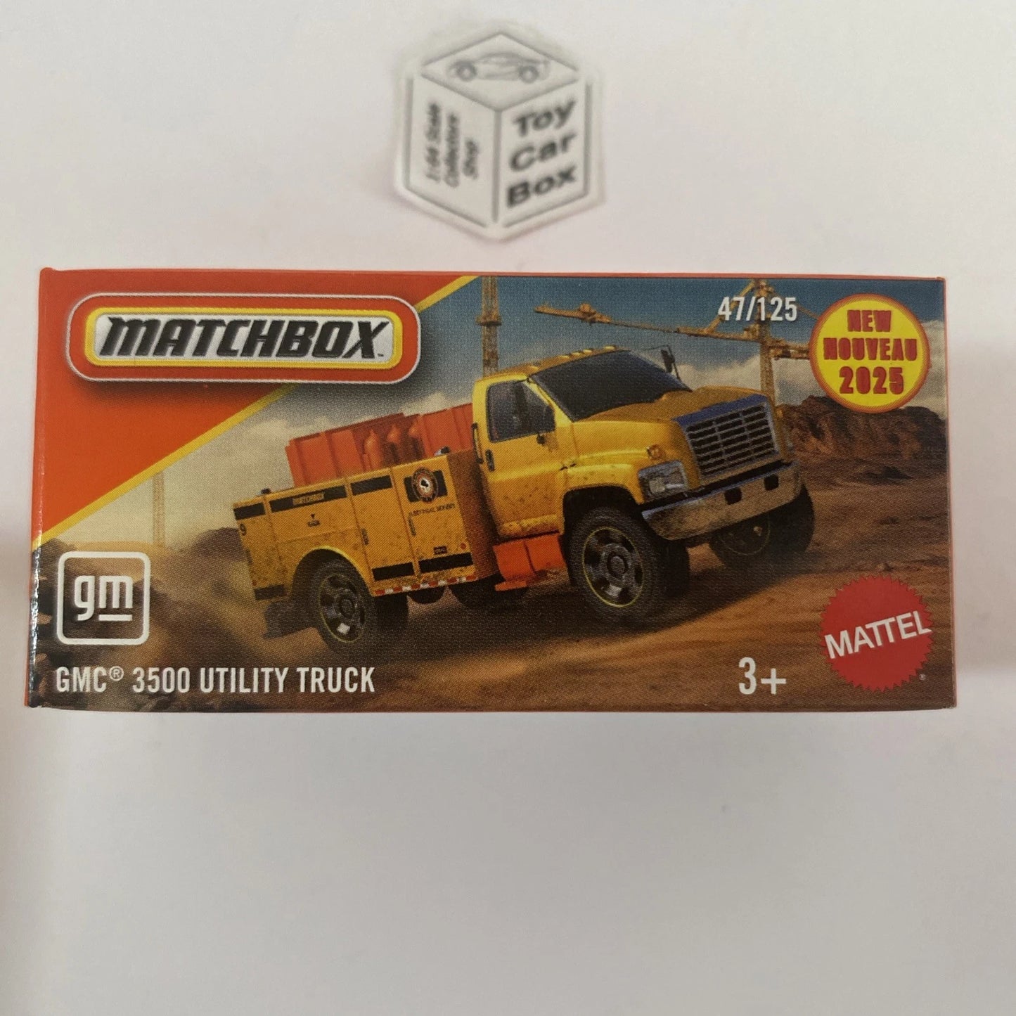 2025 MATCHBOX #47 - GMC 3500 Utility Truck (Yellow - Power Grab) B80