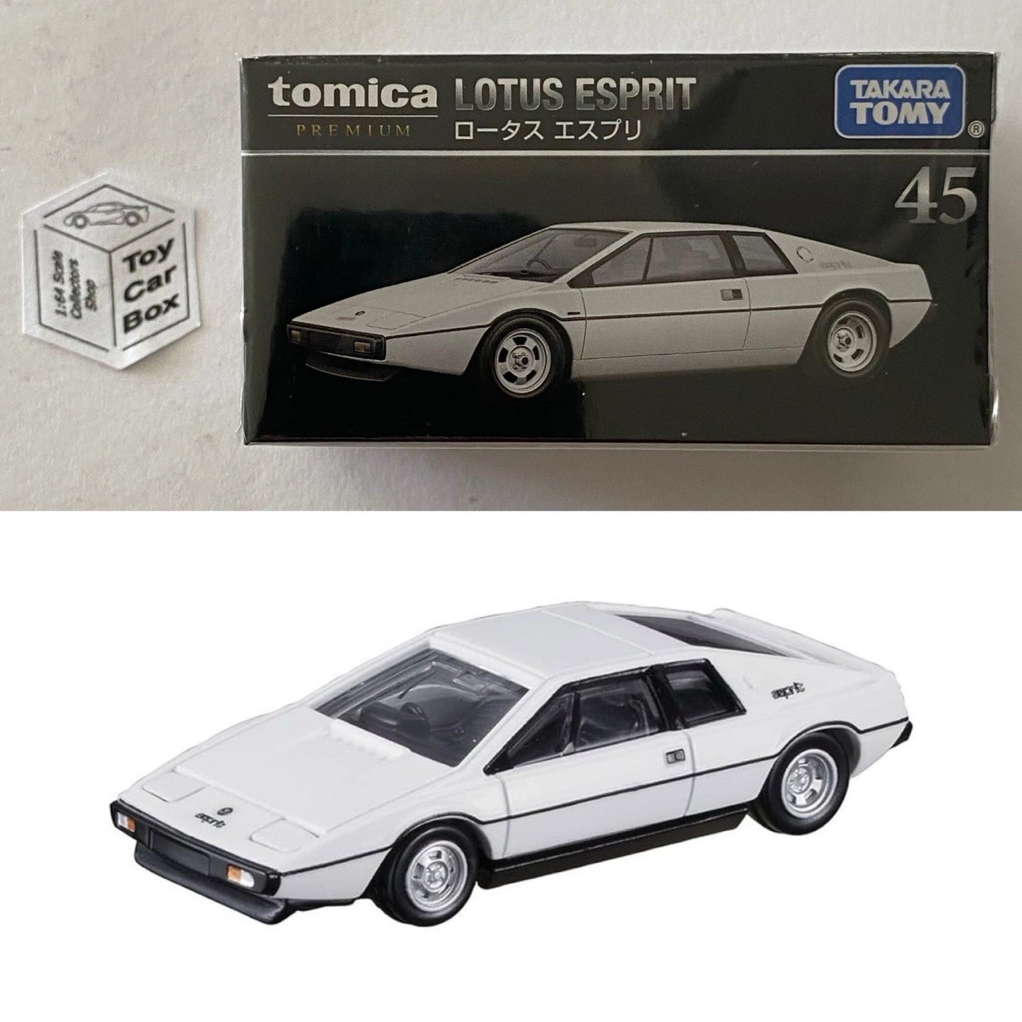TOMICA Premium #45 - Lotus Esprit (White - 1:61 Scale - Boxed) J00