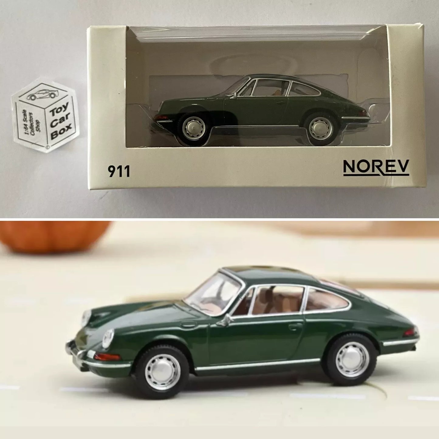 NOREV 1:43 Scale* - 1969 Porsche 911 (Irish Green - Jet Car -Boxed) N47g