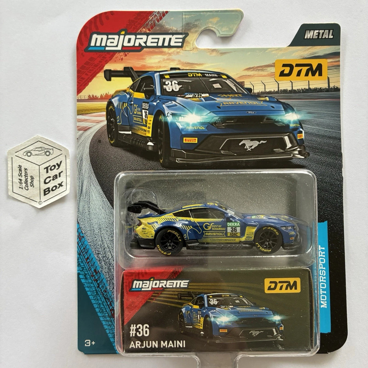 MAJORETTE Ford Mustang GT3 (DTM Motorsport Deluxe - #35 Arjun Maini) G43