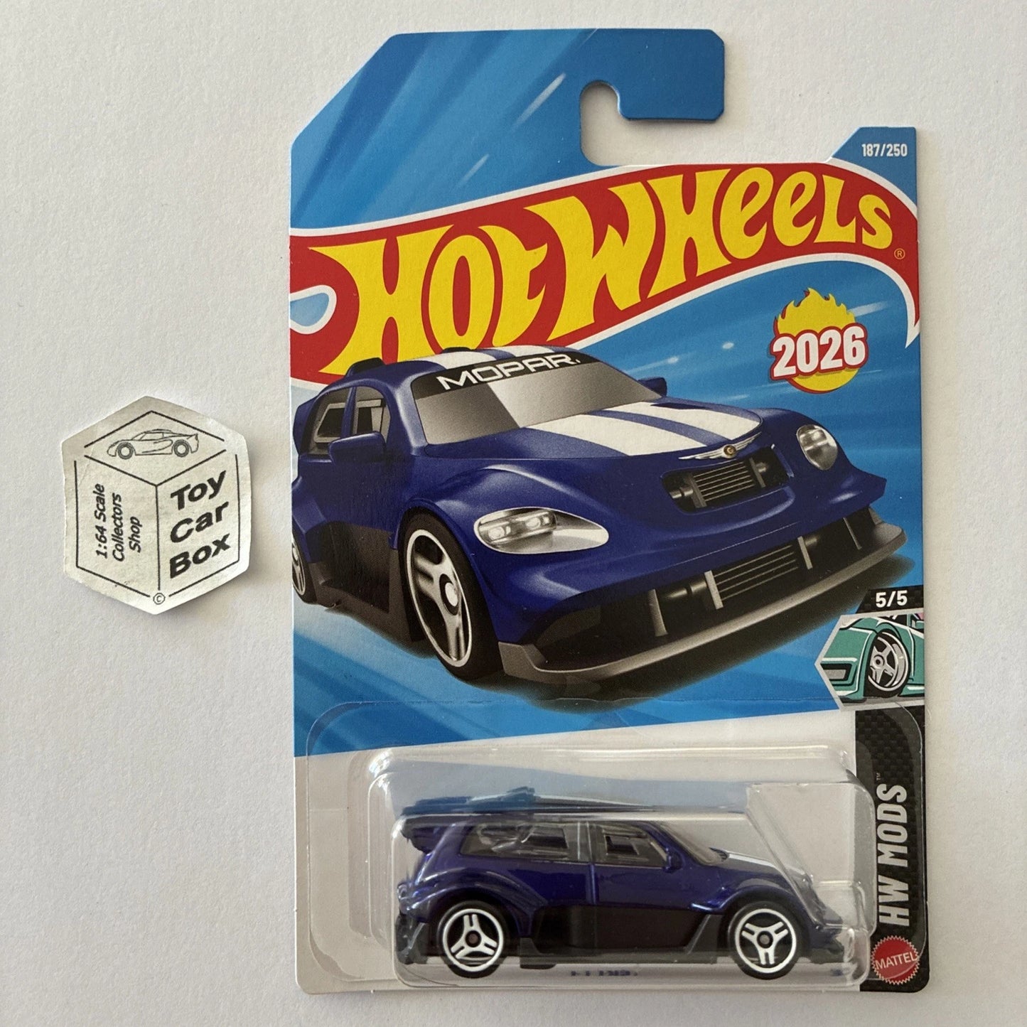 2026 HOT WHEELS #187 - PT Fast (Blue #5 HW Mods - Long Card) B64