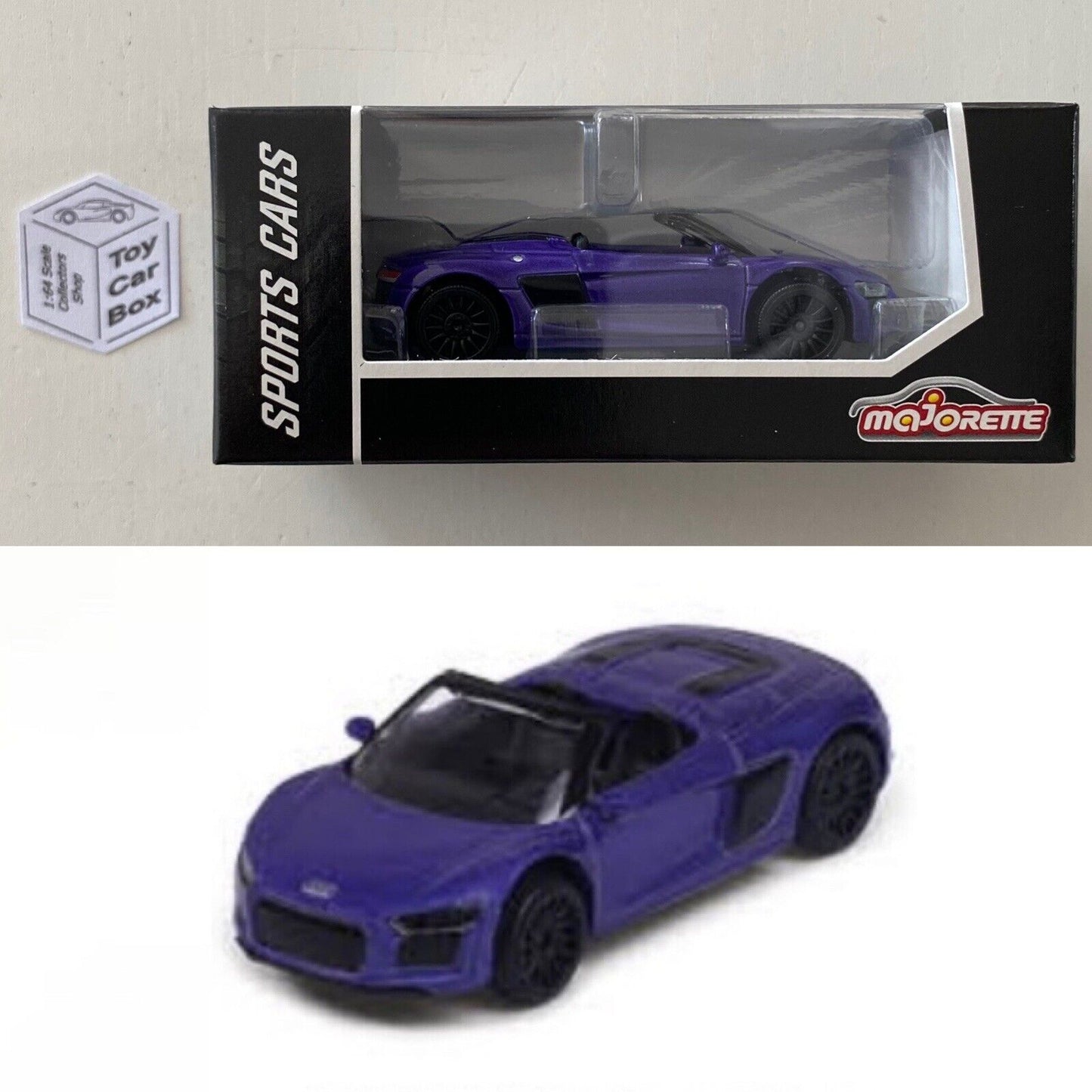 MAJORETTE - Audi R8 (Purple - Sports Cars Box) 1/64 Scale* - C30