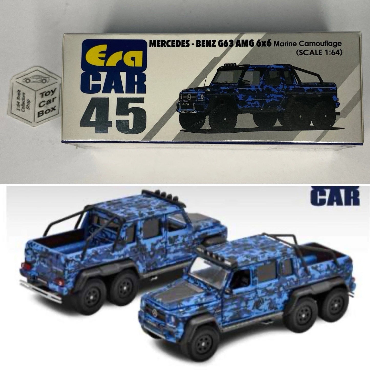 ERA CAR #45 - Mercedes-Benz AMG G63 (1:64 Scale - Marine Camouflage -Boxed) K00g