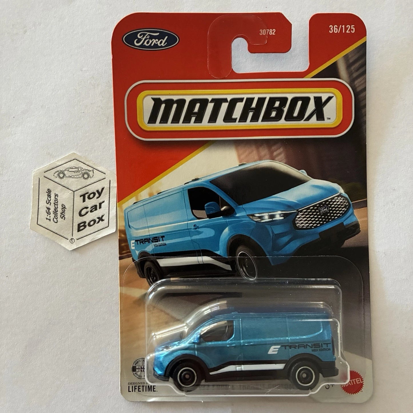 2026 MATCHBOX #36 - 2023 Ford E-Transit Custom (Blue - Long Card) B64