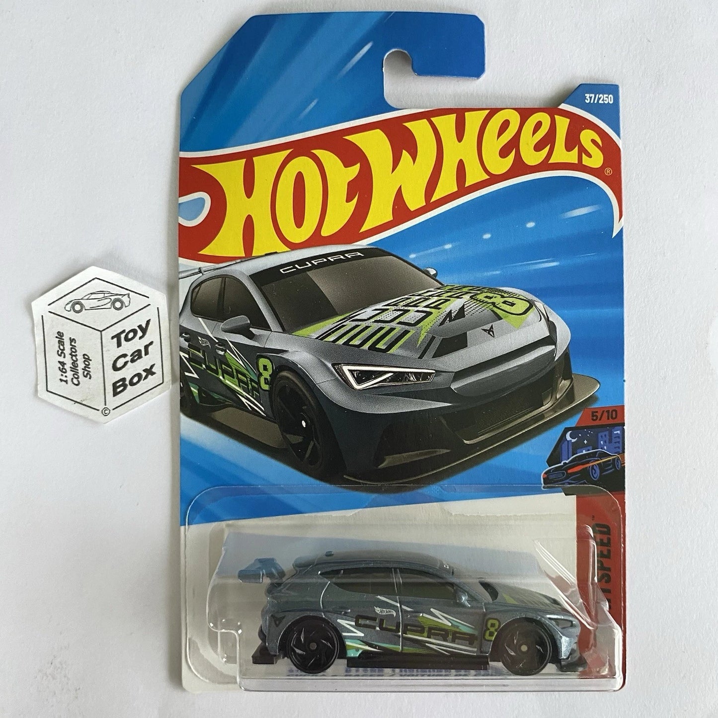 2026 HOT WHEELS #37 - Cupra E-Racer (#5 Nightspeed - Long Card) B00