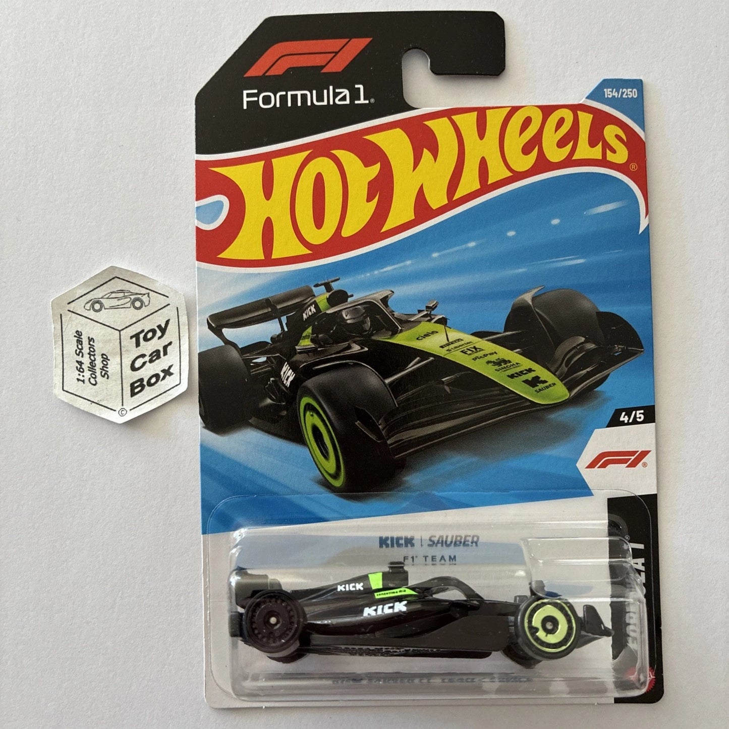 2026 HOT WHEELS #154 - Kick Sauber F1 Team (2025 Formula 1 - Long Card) B64