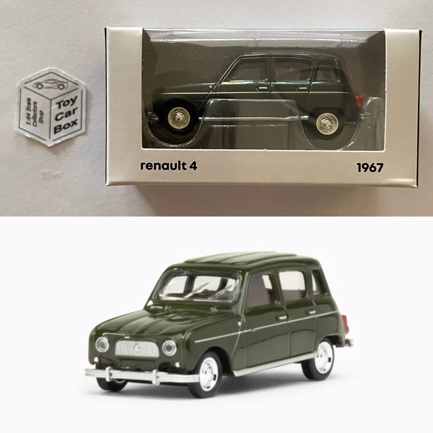 NOREV - 1967 Renault 4 (Green - 1:64 Scale* - Boxed) F00g