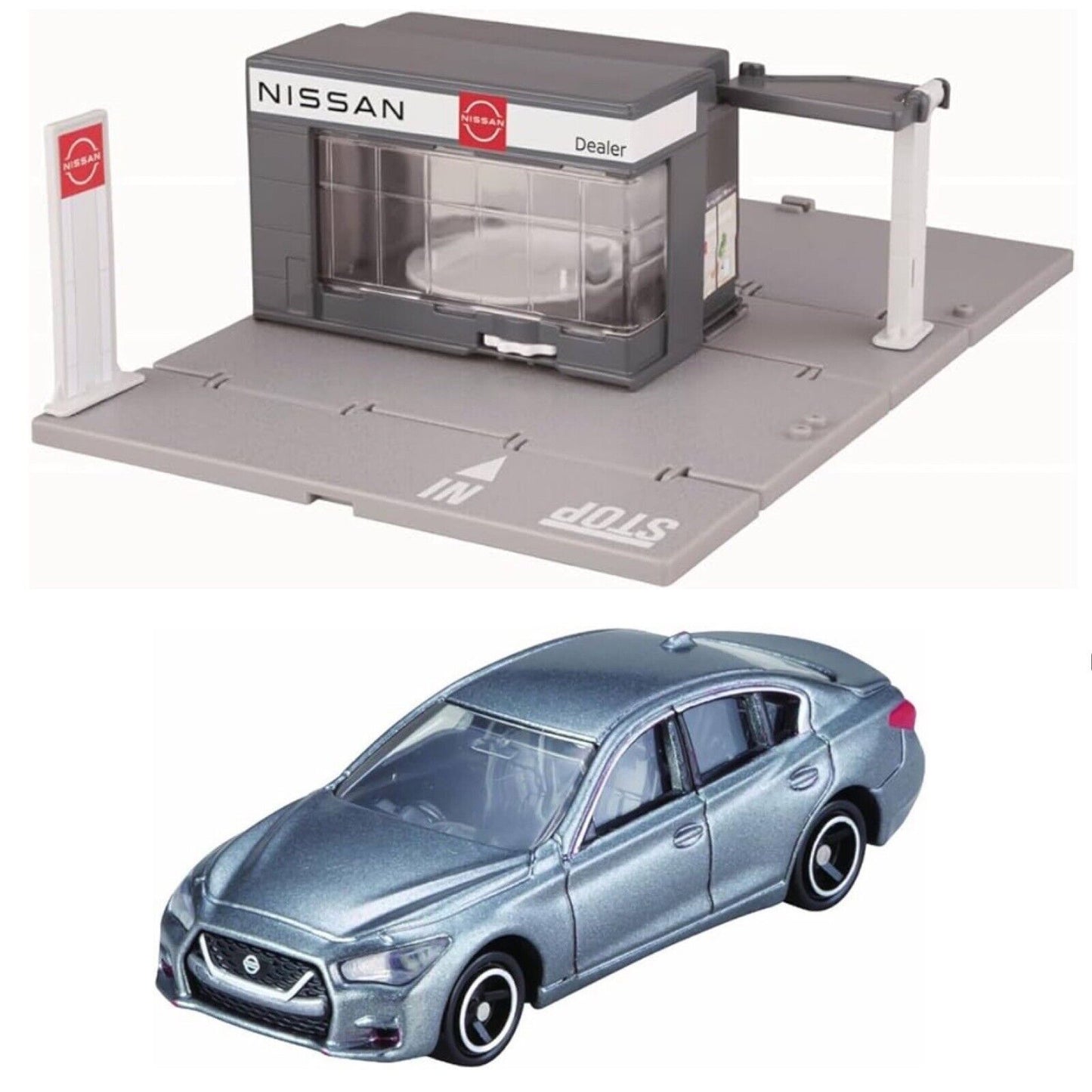 TOMICA Town - Nissan Dealer Garage with Nissan Skyline (Boxed) CE85
