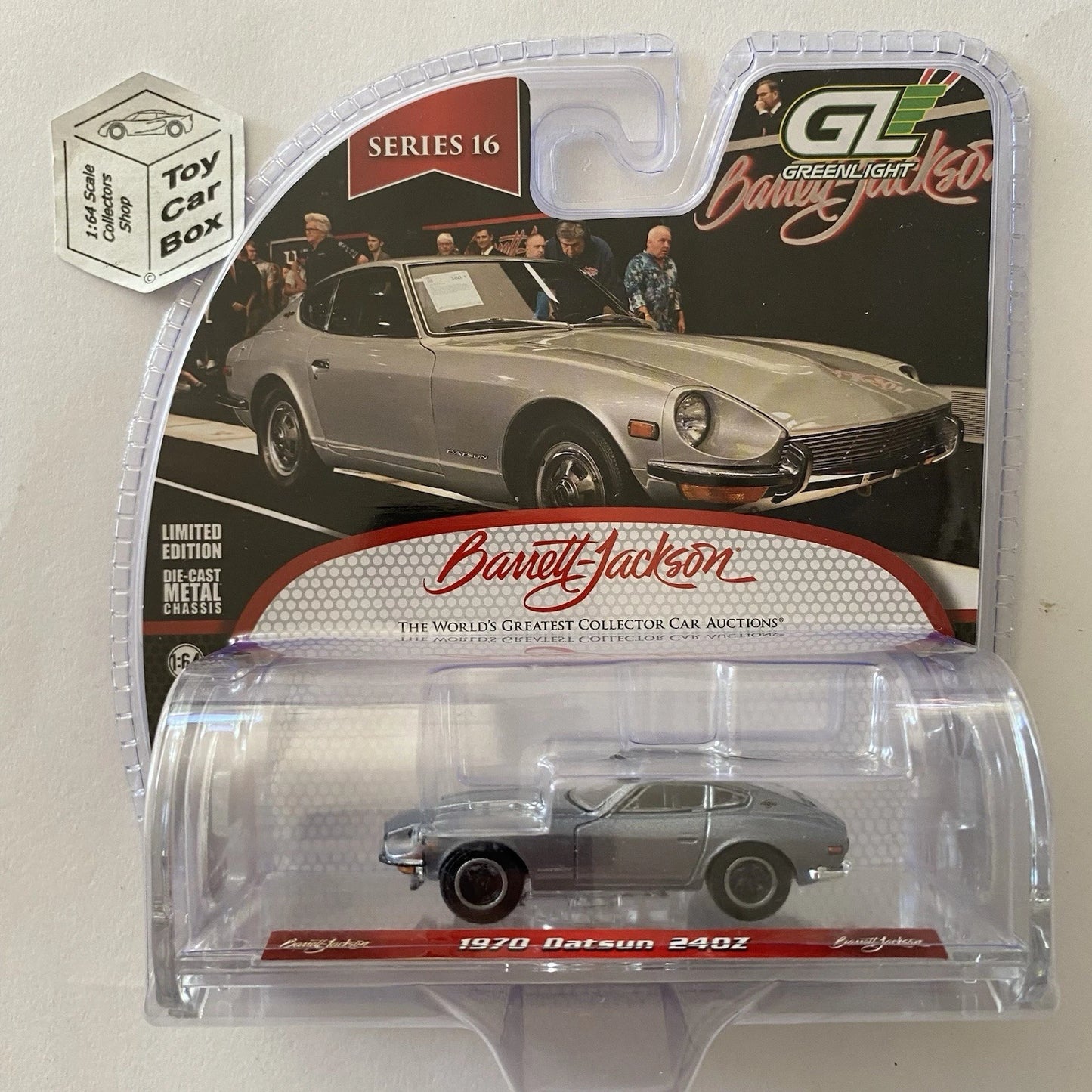GREENLIGHT - 1970 Datsun 240Z (Silver - Barrett Jackson Series 16) J38g