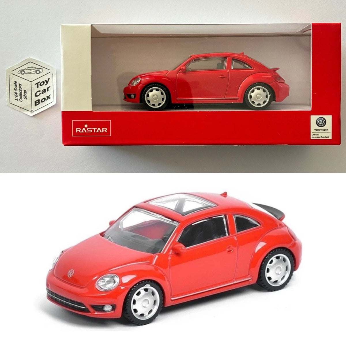 RASTAR 1/43 - Volkswagen VW Beetle (Red - Unopened Boxed) D55g