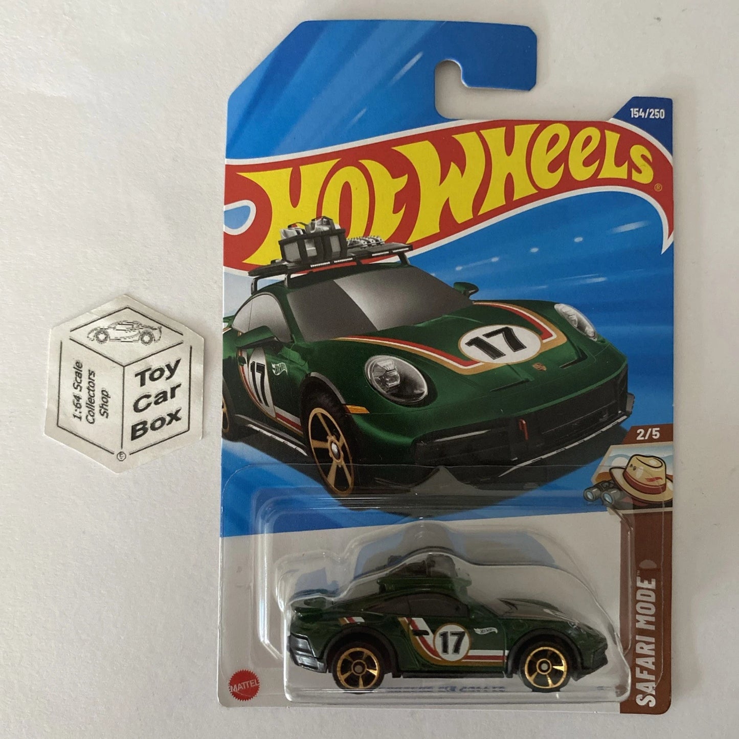 2025 HOT WHEELS #154 - Porsche 911 Rallye (Green - Long Card) A60