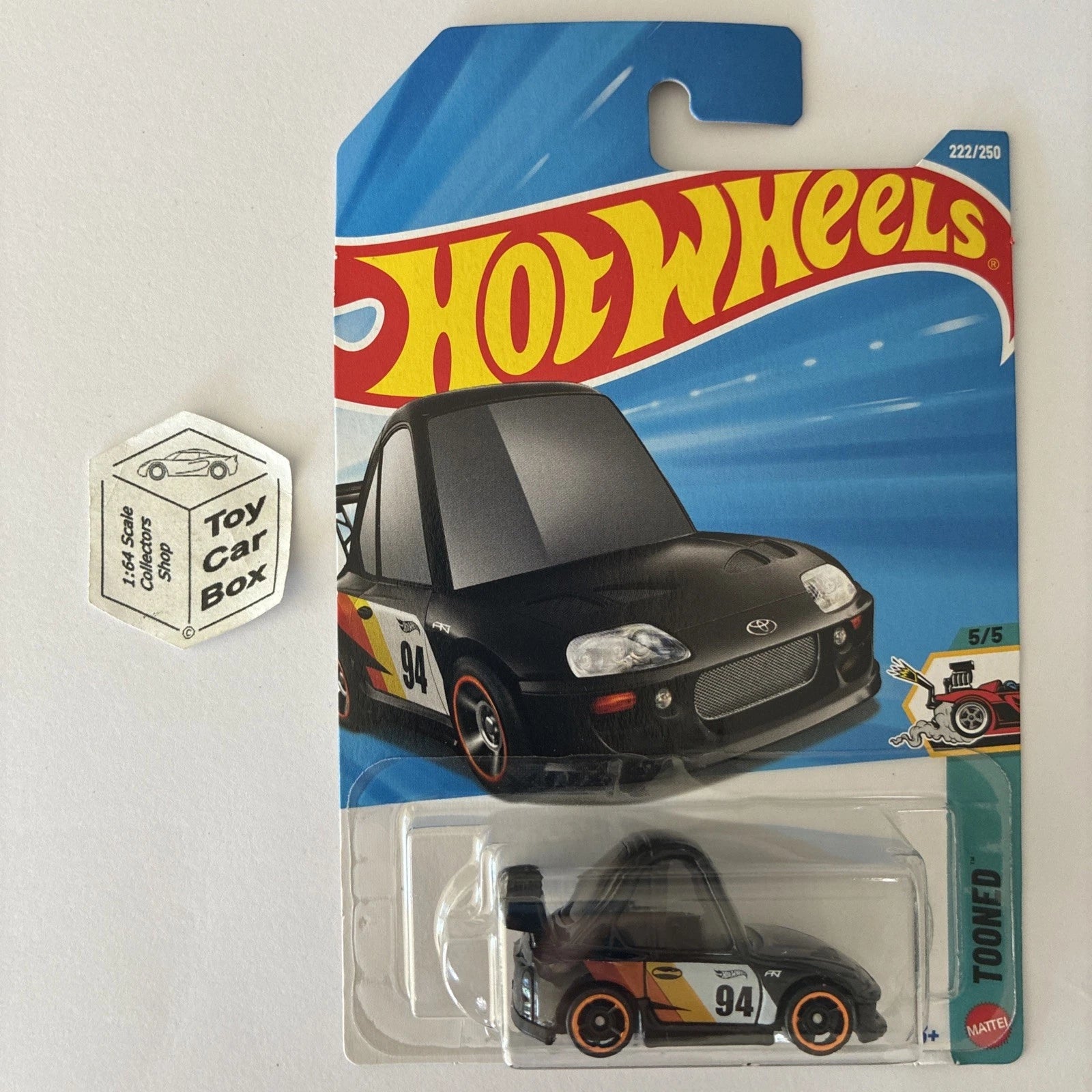 2026 HOT WHEELS #222 - '94 Toyota Supra (Black #5 Tooned - Long