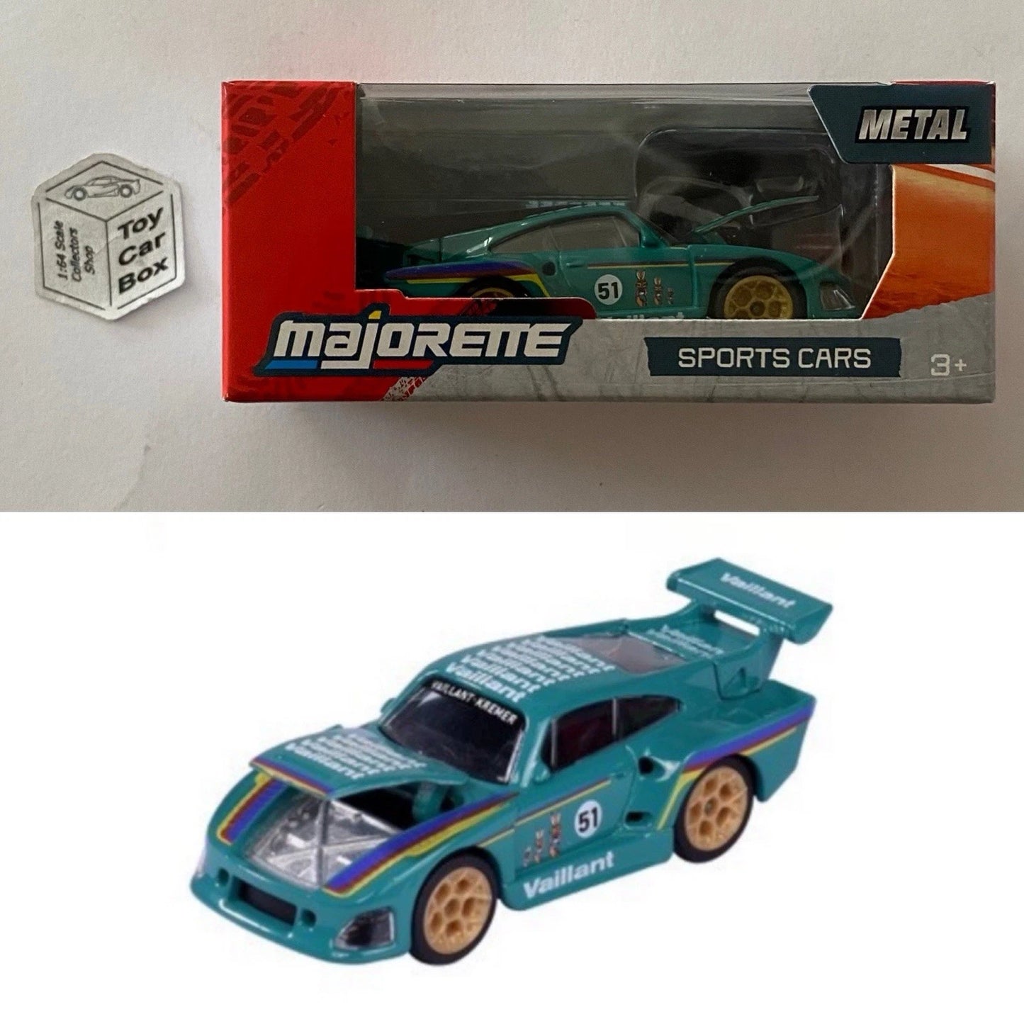 MAJORETTE - Porsche 935 K3 (Green - Sports Cars Box) 1/64 Scale* - E38