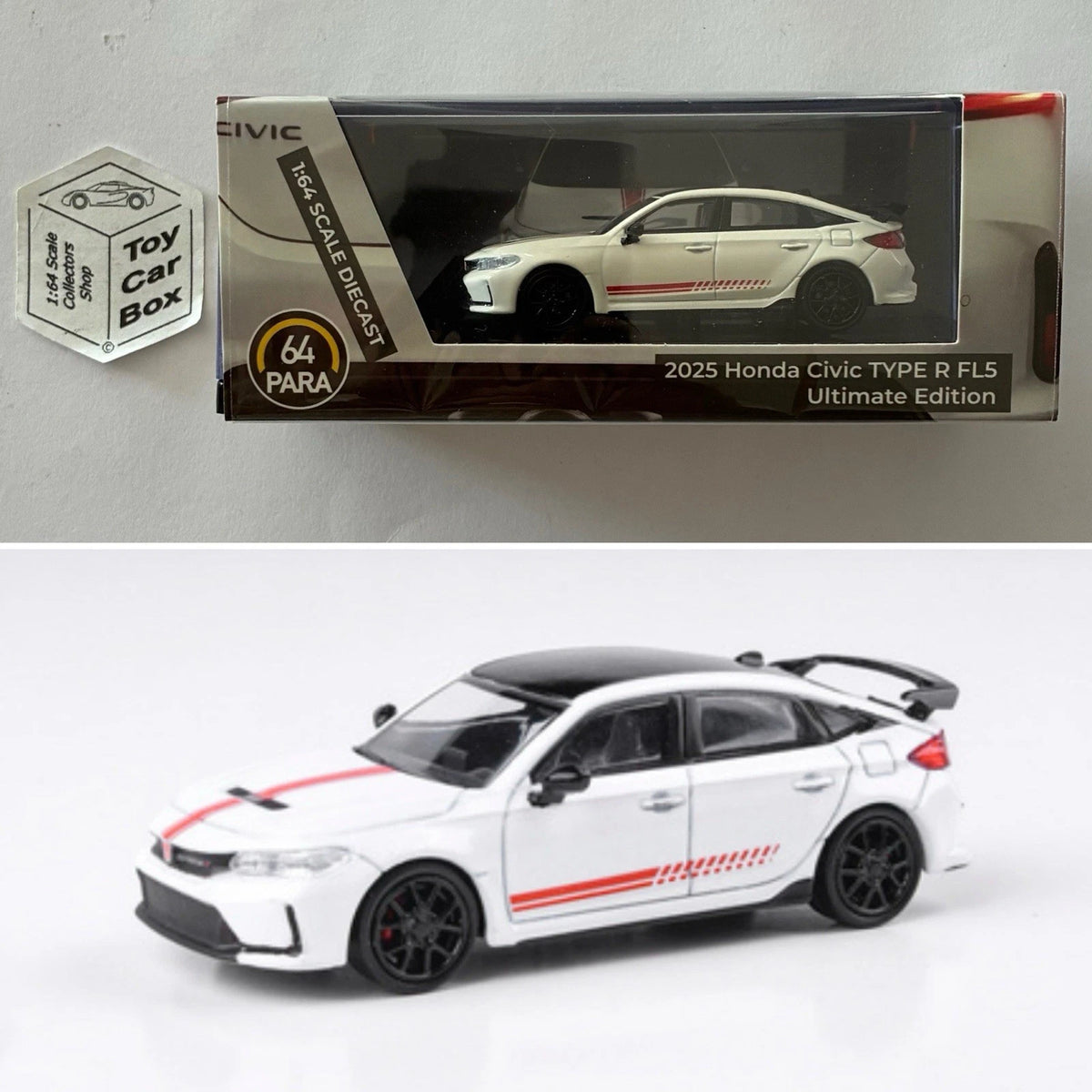 PARA64 - 2025 Honda Civic Type R FL5 (White - Ultimate Edition - 1/64 Scale) T00