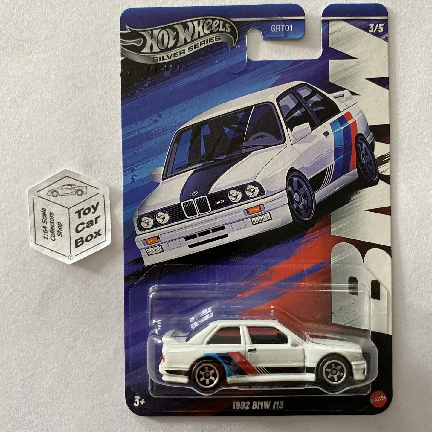 2025 HOT WHEELS Silver Series - 1992 BMW M3 (White #3 GRT01) C85