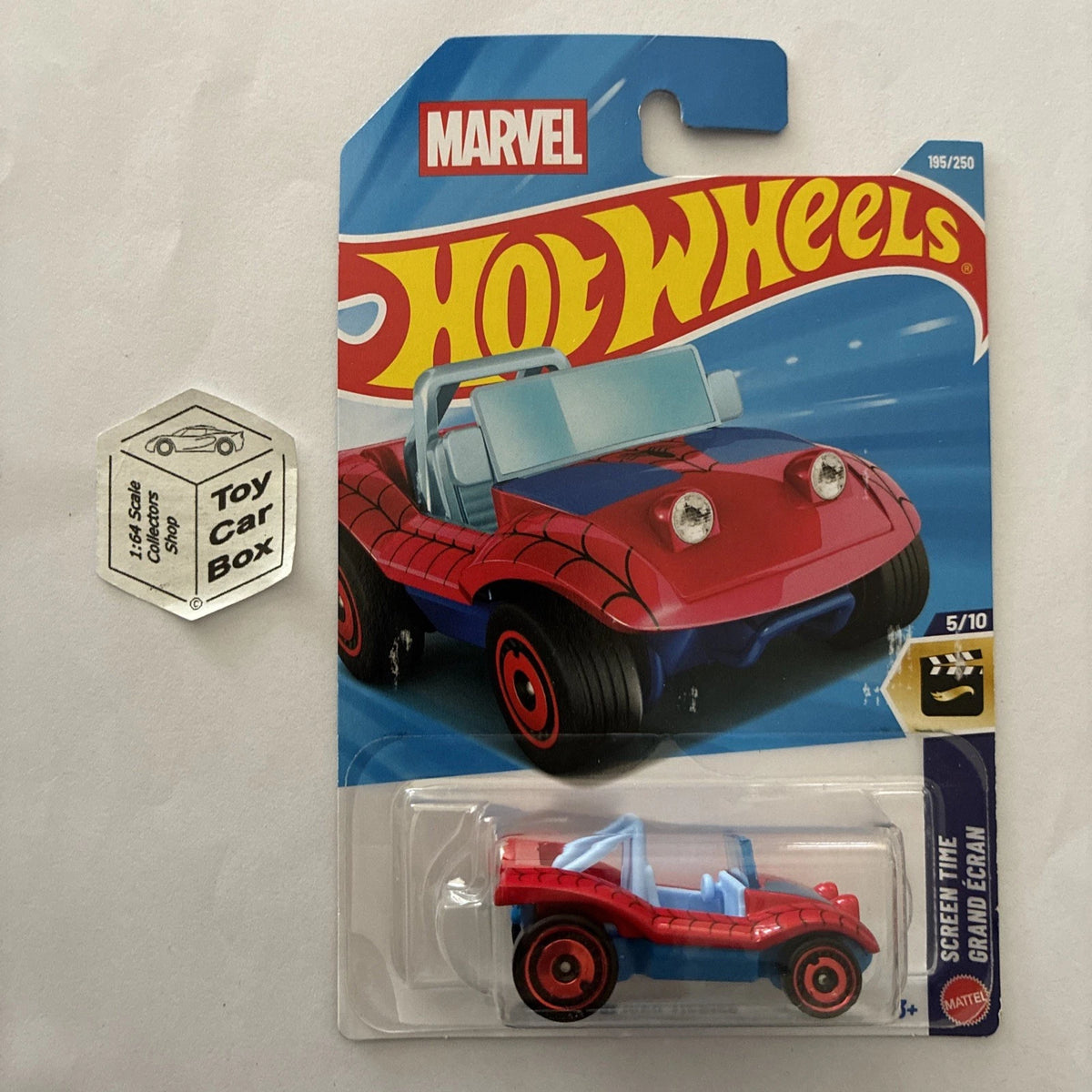 2026 HOT WHEELS #195 - Spider-Mobile (#5 Screen Time - Long Card) A44