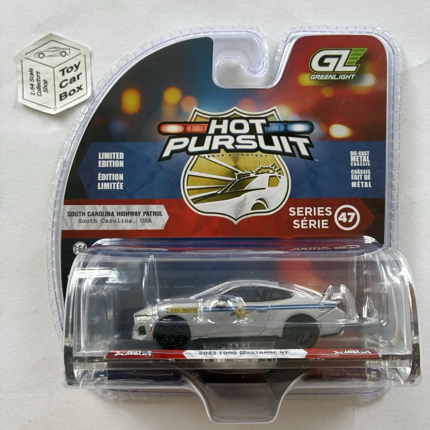 GREENLIGHT - 2023 Ford Mustang GT (South Carolina Highway - Hot Pursuit 47) J45g