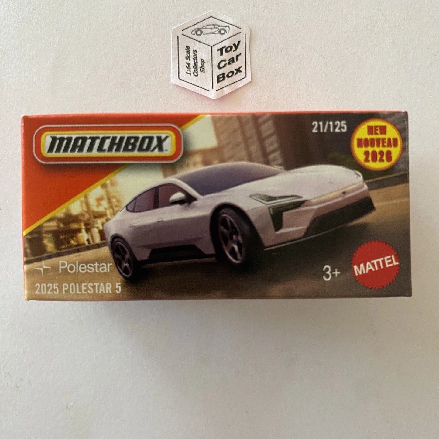 2026 MATCHBOX #21 - 2025 Polestar 5 (White - New for 2026 - Power Grab) C50