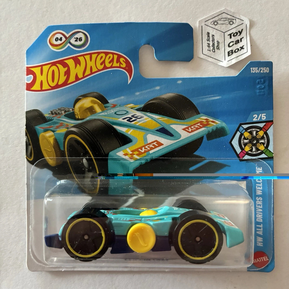 2026 HOT WHEELS #135 - Flippin Fast (#2 HW All Drivers Welcome- Short Card) B46g