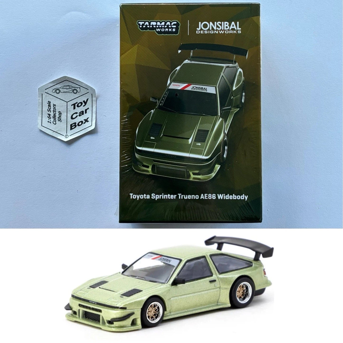 TARMAC - Toyota Sprinter Trueno AE86 Widebody (Green - 1:64 - T64G-060-GR) P12g