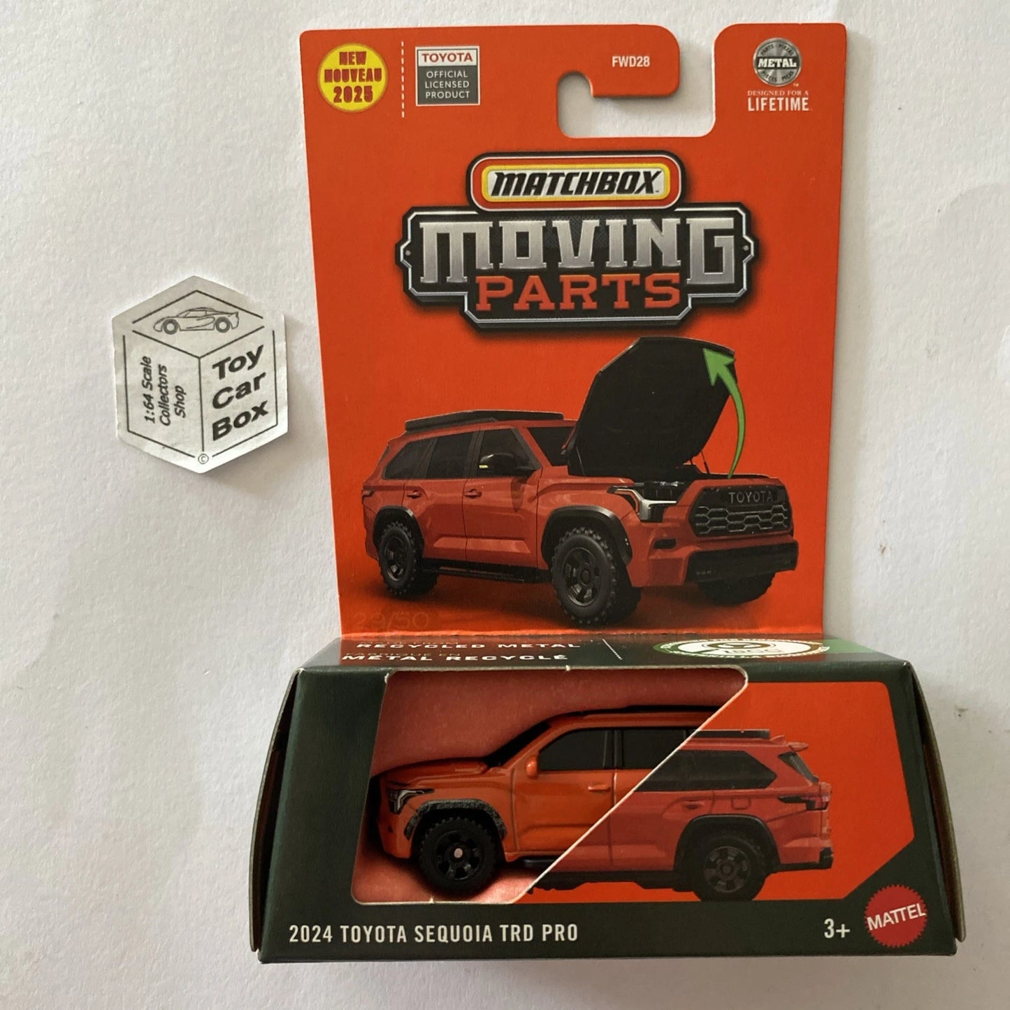 2025 MATCHBOX Moving Parts - 2024 Toyota Sequoia TRD Pro (#29 Opening Hood) E40