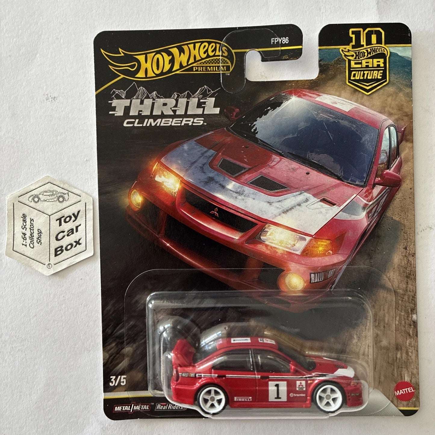 2026 HOT WHEELS Car Culture - Mitsubishi Lancer Evo VI (#3 Thrill Climbers) G04