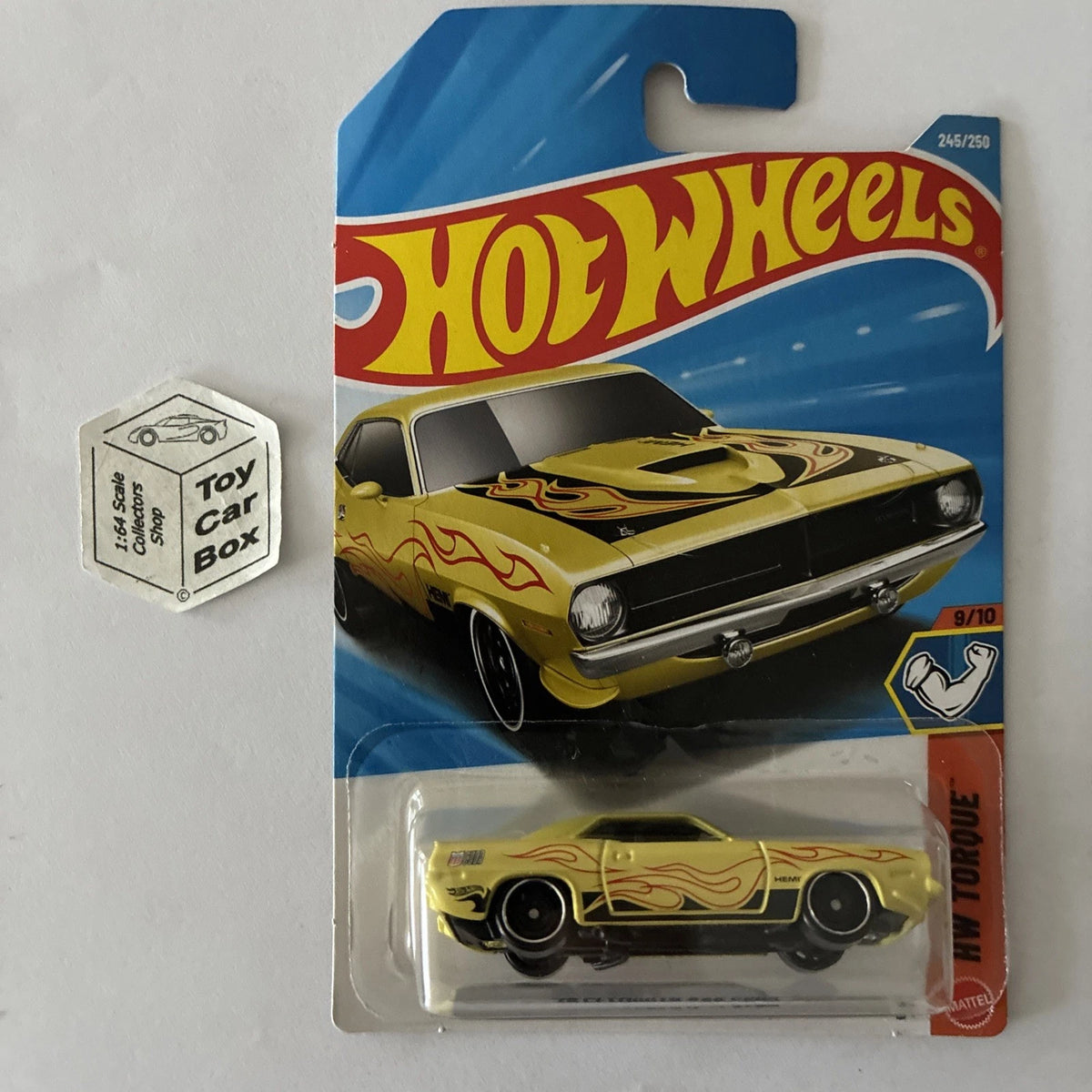 2026 HOT WHEELS #245 - ‘70 Plymouth AAR Cuda (Yellow #9 HW Torque) A80