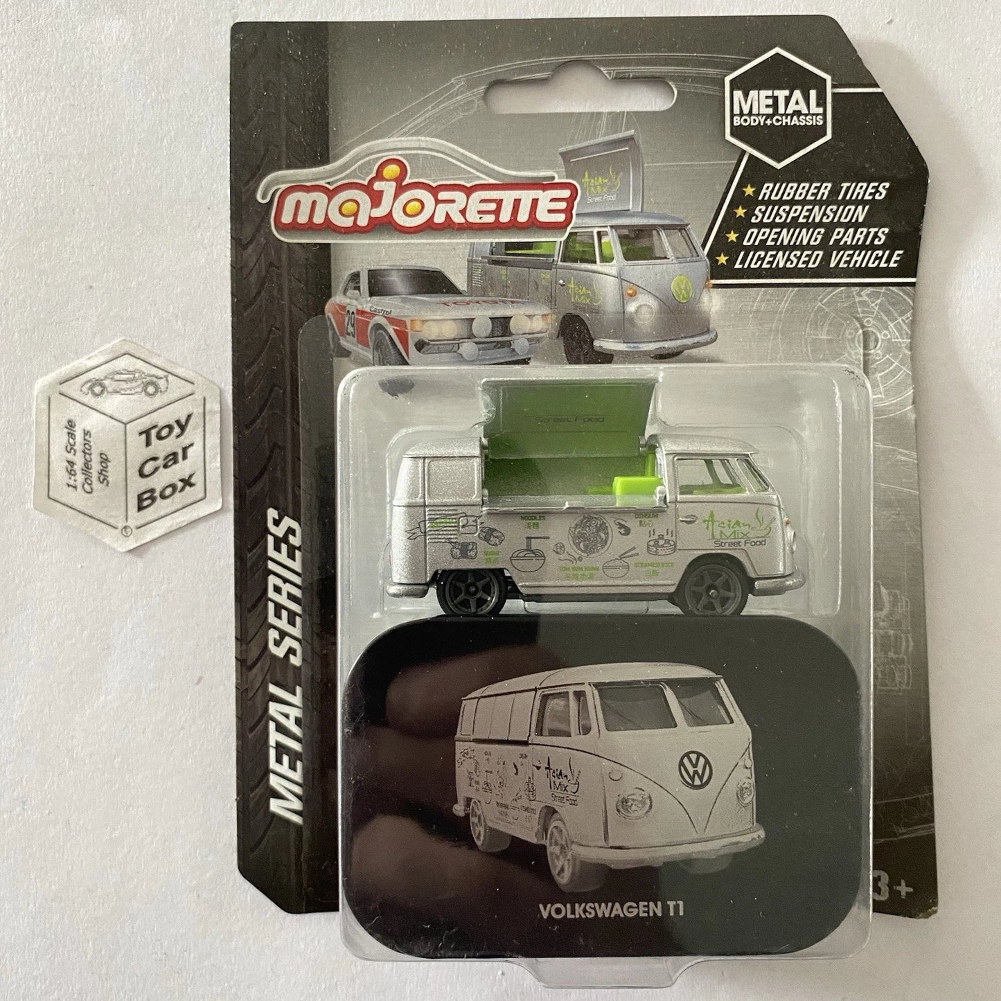 MAJORETTE Volkswagen T1 Food Van (Zamac - Deluxe Metal - Collectors Tin) E38